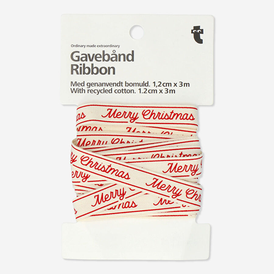 Flying Tiger Copenhagen Merry Christmas Yazılı Kurdele 3 m