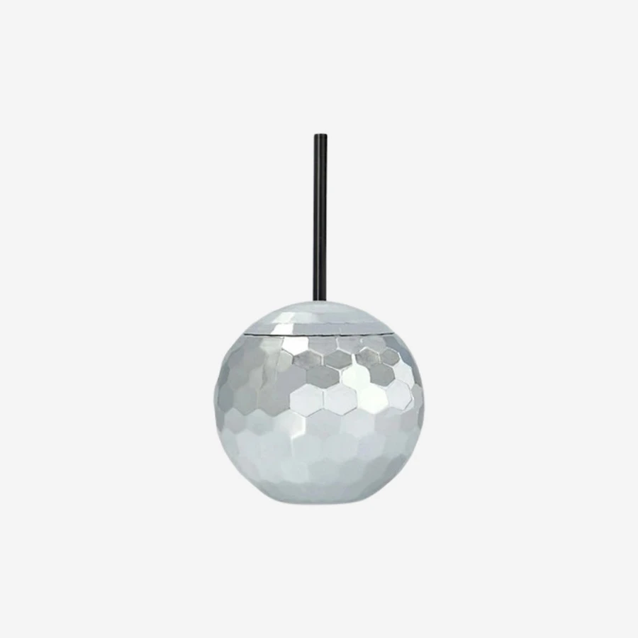 Flying Tiger Copenhagen Disko Topu Şeklinde Pipetli Bardak