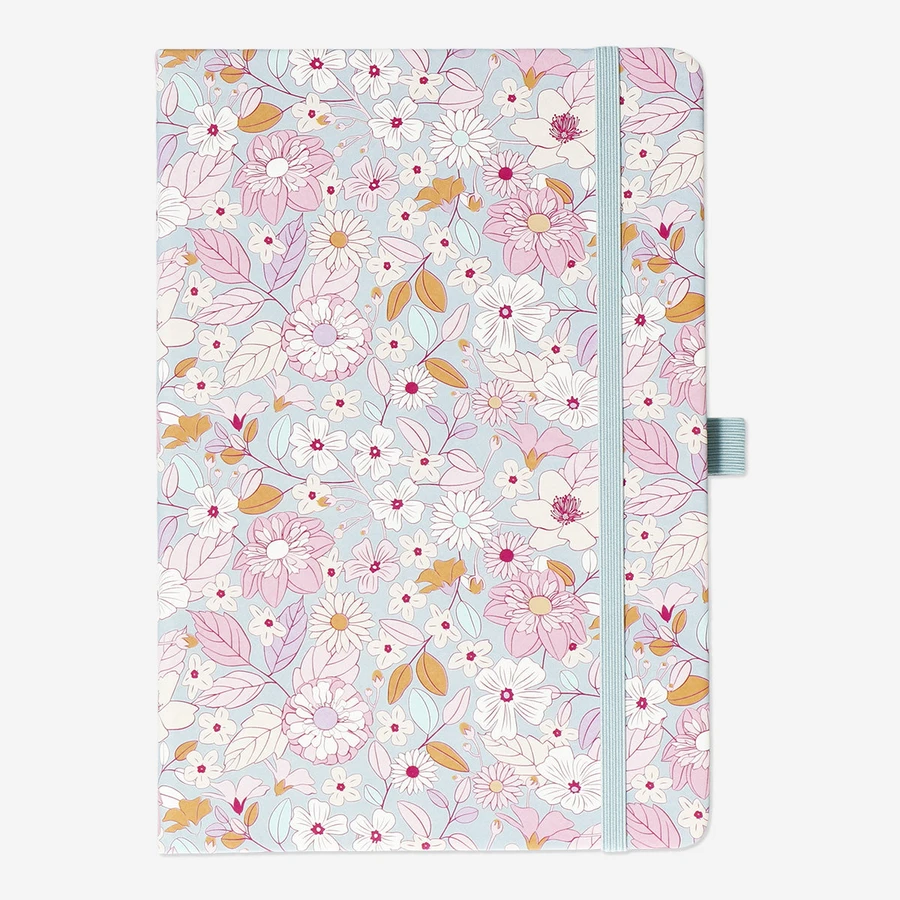 Flying Tiger Copenhagen Çiçekli Desenli Çizgili Defter