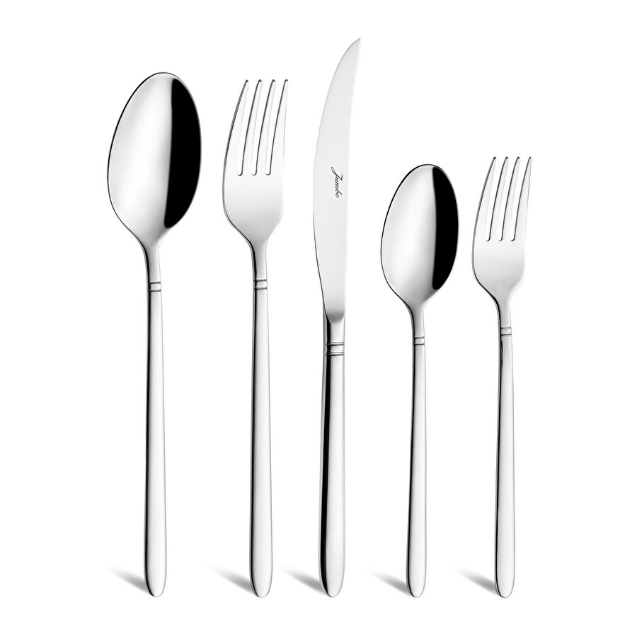 Jumbo 2002 60 Parça 12 Kişilik Çelik Çatal Kaşık Bıçak Takımı