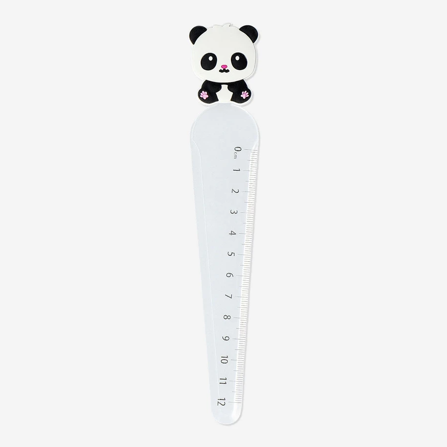 Flying Tiger Copenhagen Panda Detaylı Beyaz Cetvel 12 cm