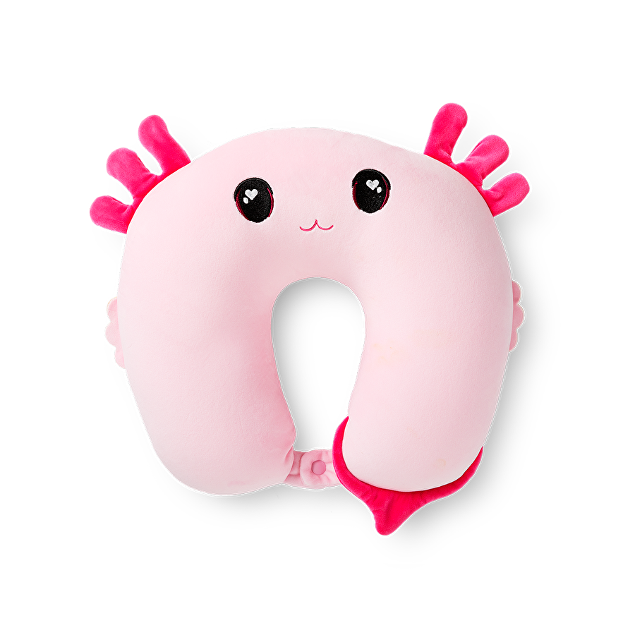 Flying Tiger Copenhagen Katlanabilir Pembe Sevimli Canavar Şeklinde Çocuk Boyun Yastığı