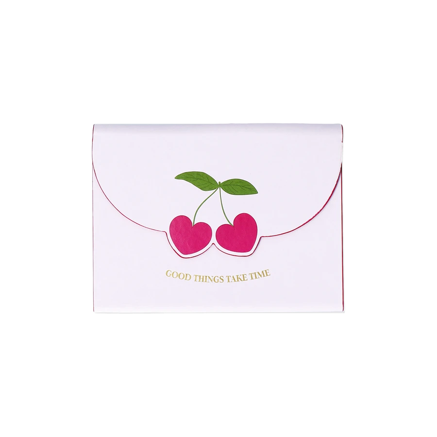 Flying Tiger Copenhagen Kiraz Desenli Pembe Defter A5