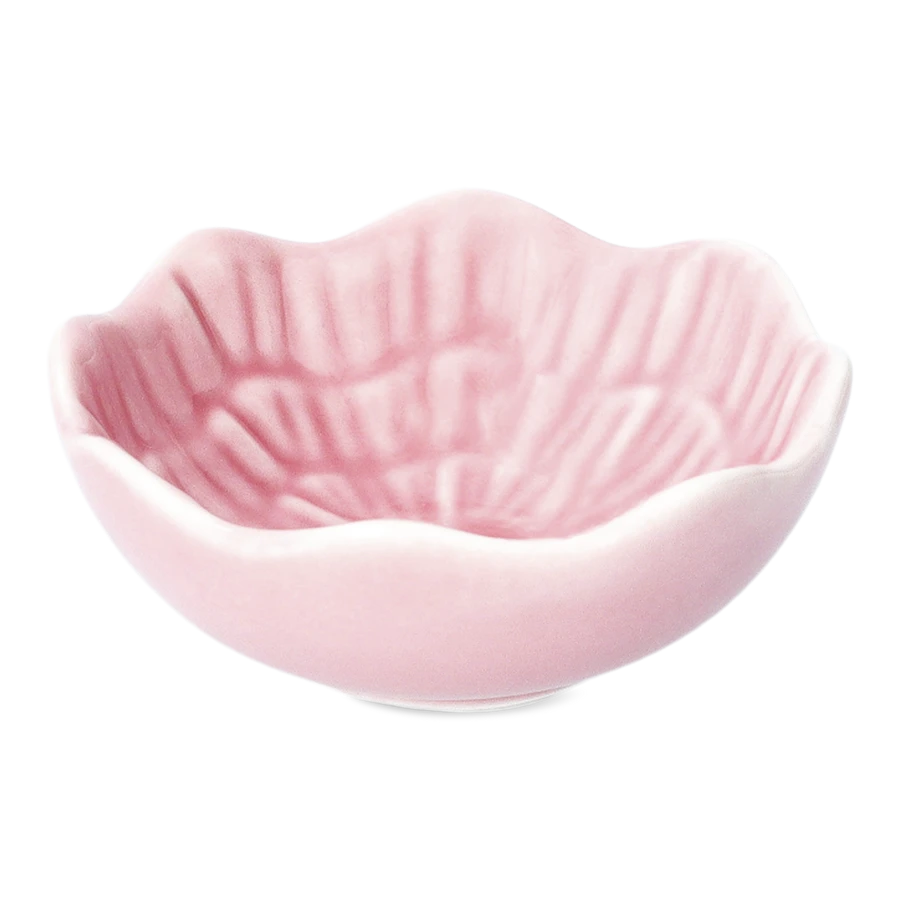 Flying Tiger Copenhagen Küçük Pembe Çiçek Şeklinde Seramik Kase