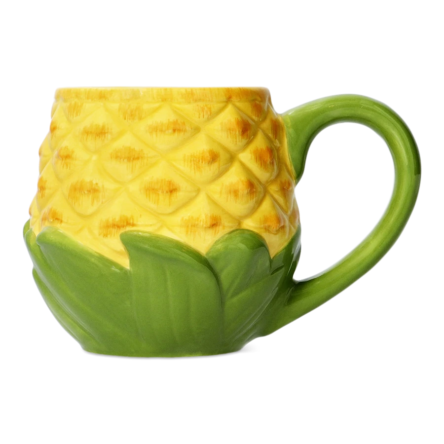 Flying Tiger Copenhagen Ananas Şeklinde Turuncu Seramik Kupa
