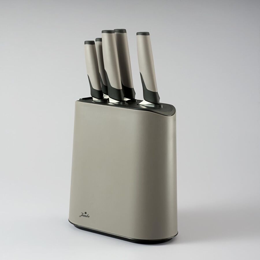 Jumbo Smart Grey Standlı 5'li Bıçak Seti