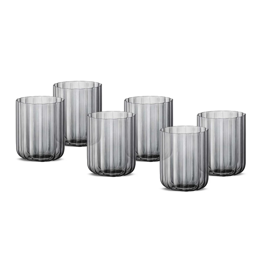 Jumbo Foggy Grey 6'lı Su Bardağı
