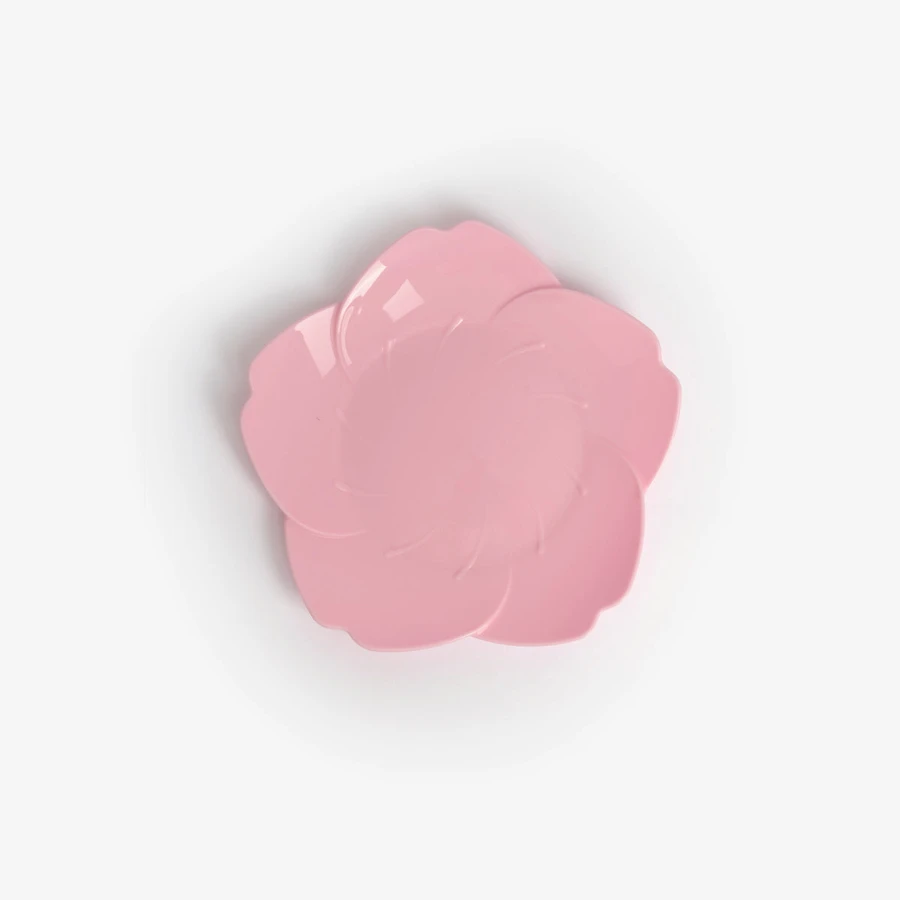 Flying Tiger Copenhagen 4'lü Pembe Çiçek Şeklinde Plastik Tabak