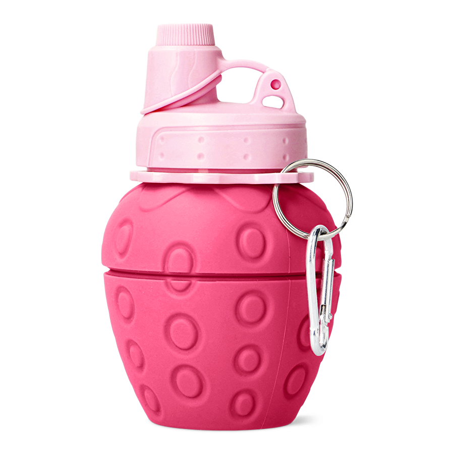 Flying Tiger Copenhagen Pembe Cupcake Şekilli Katlanabilir Silikon Matara