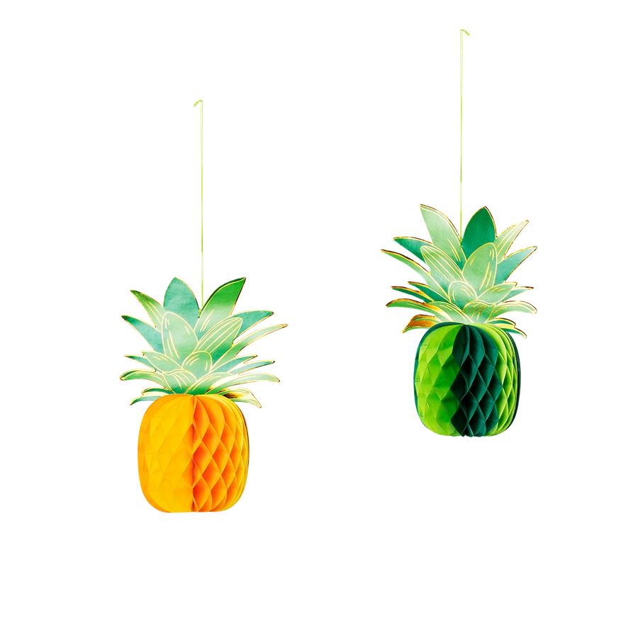 Flying Tiger Copenhagen 2'li Çok Renkli Ananas Şeklinde Parti Süsü