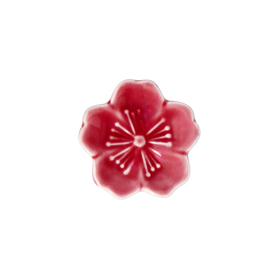 Flying Tiger Copenhagen Pembe Bahar Çiçeği Şeklinde Seramik Chopstick Tutucu