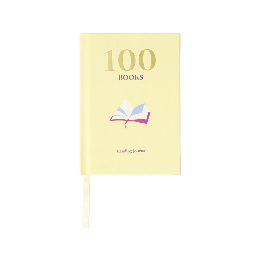 Flying Tiger Copenhagen Sarı 100 Kitap Okuma Günlüğü A6