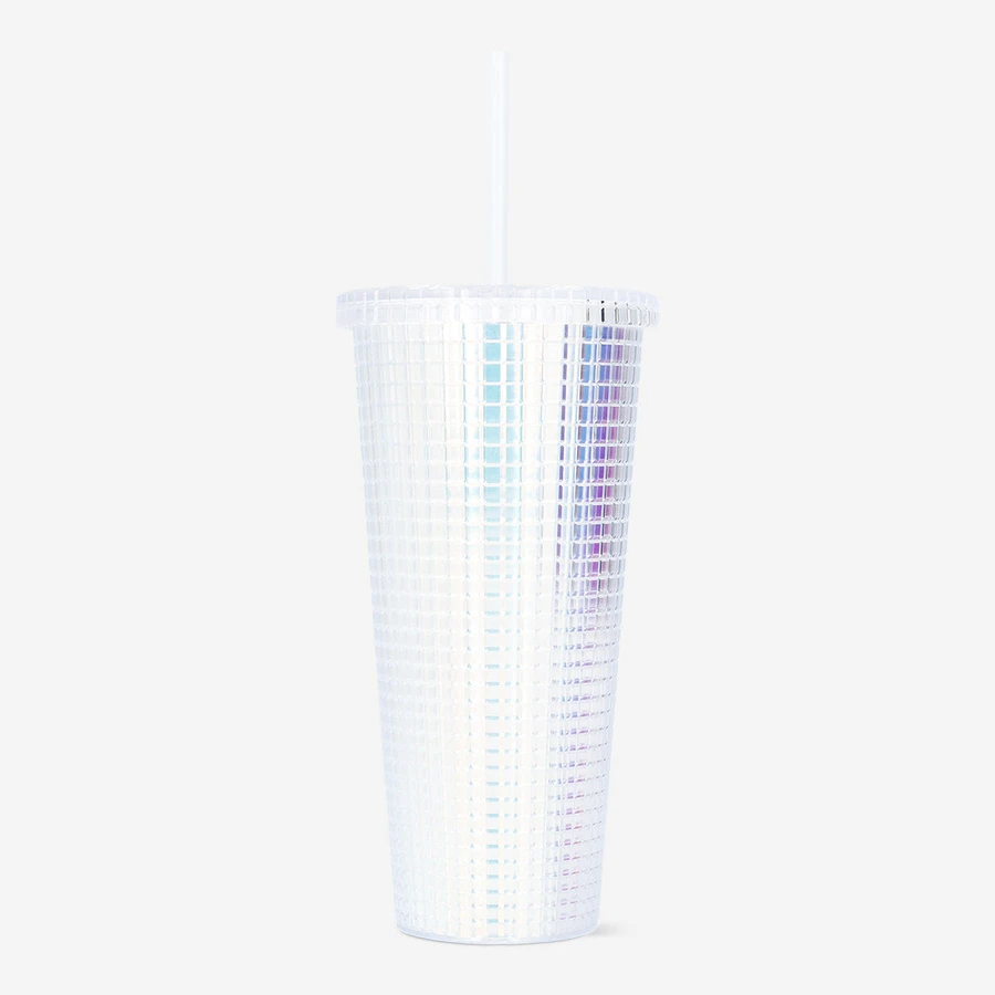Flying Tiger Copenhagen Beyaz Pipetli Plastik Bardak