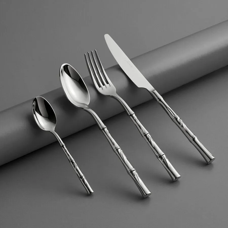 Jumbo 3405 24 Parça 6 Kişilik Tatlı Çatal Kaşık Bıçak Seti