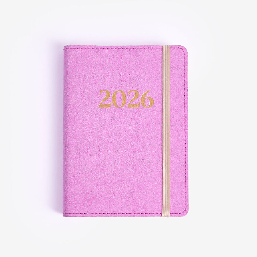 Flying Tiger Copenhagen Mor A6 Günlük 2026 Takvimi