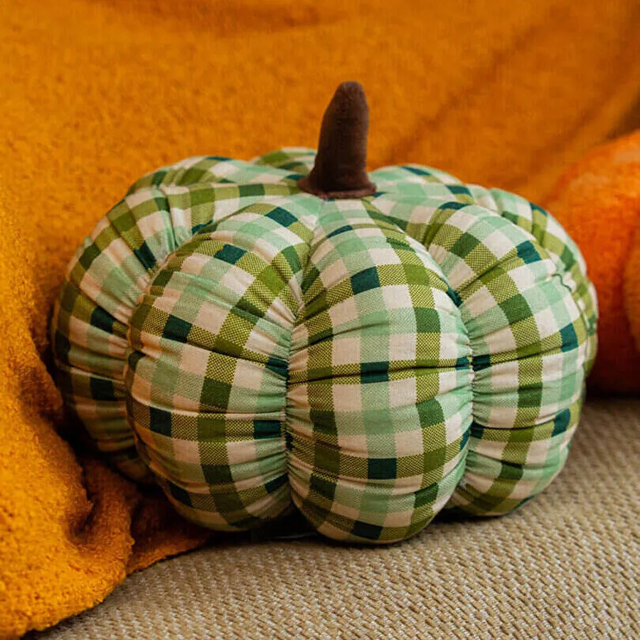 Flying Tiger Copenhagen Balkabağı Şeklinde Kareli Yastık