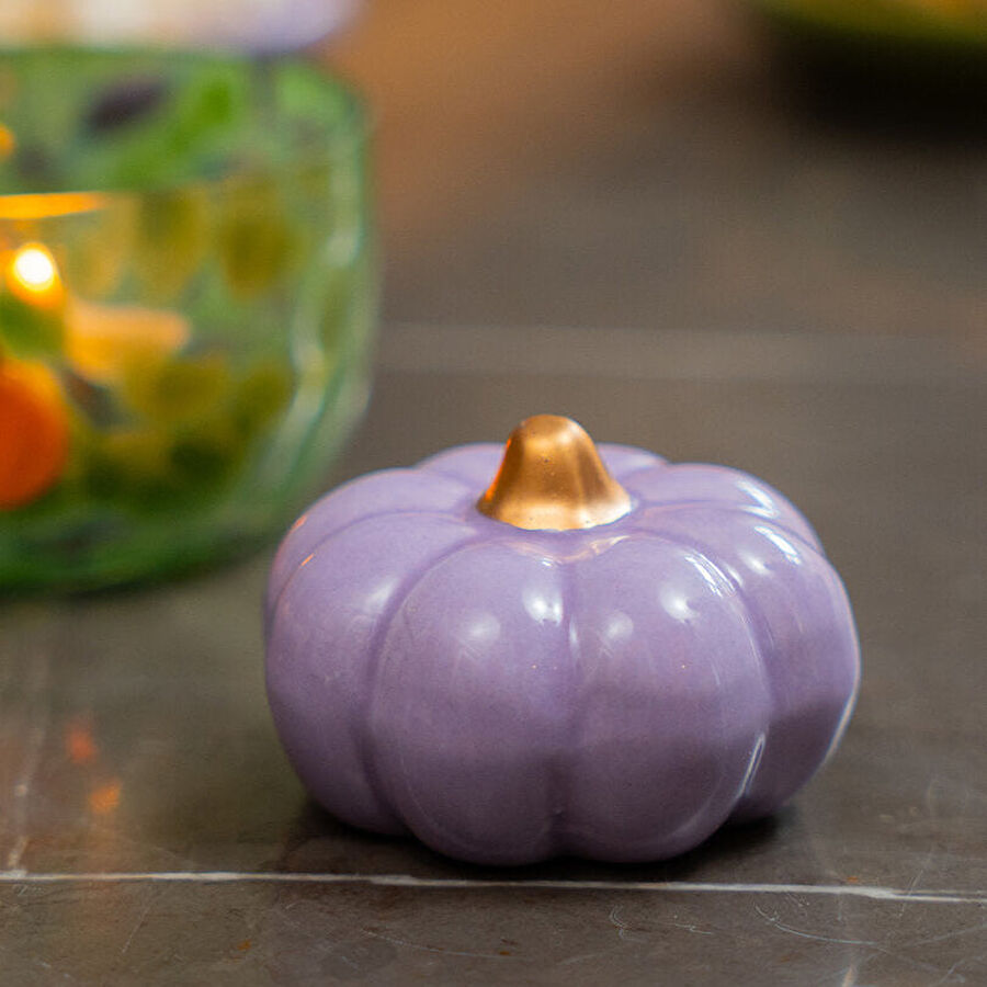 Flying Tiger Copenhagen Balkabağı Şeklinde Mor Biblo