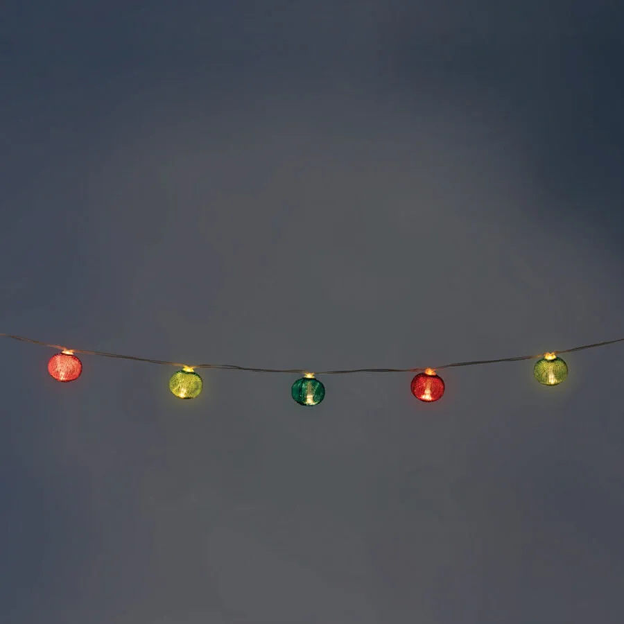 Flying Tiger Copenhagen Yuvarlak Renkli Işık Zinciri