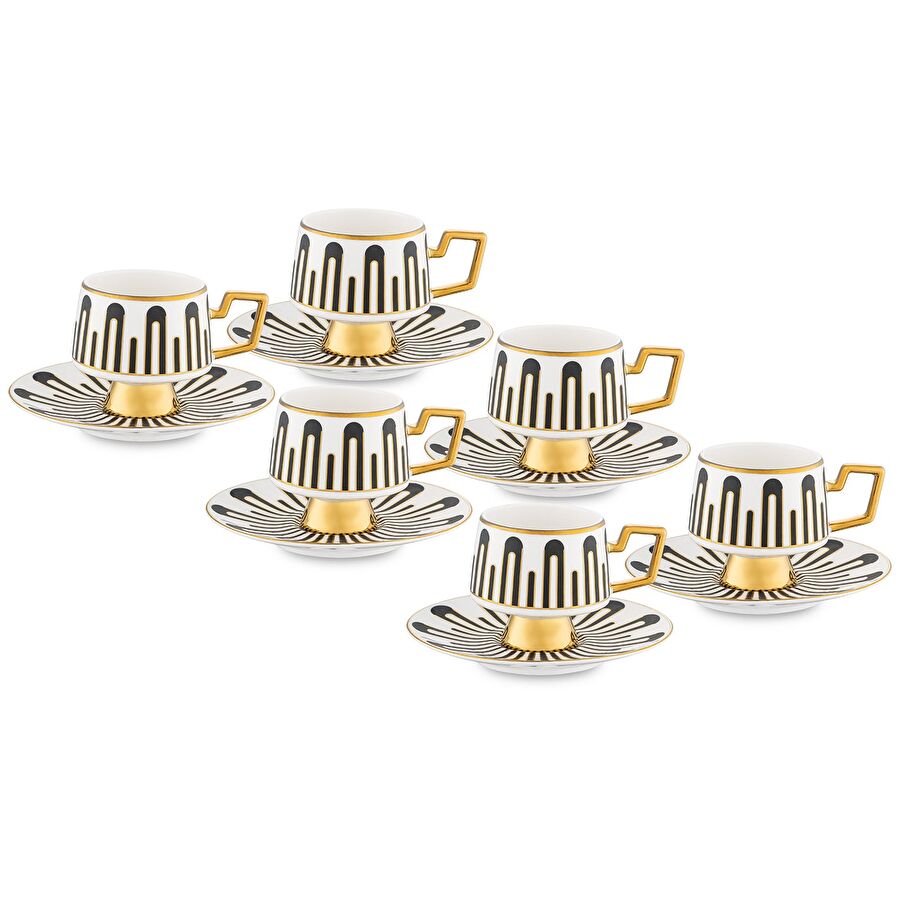 Jumbo Glorious 6'lı Kahve Fincan Takımı