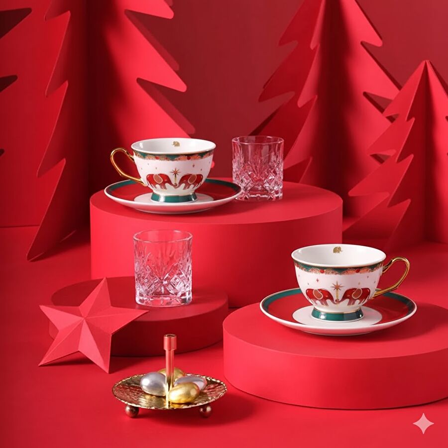 Jumbo Magic 200 2'li Kahve Fincan Takımı