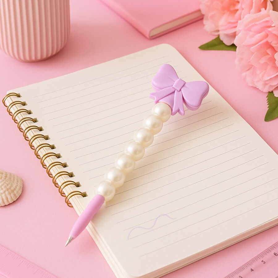 Flying Tiger Copenhagen Fiyonk Detaylı İncili Tükenmez Kalem