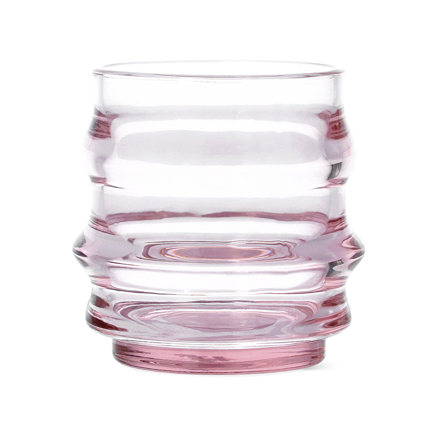 Flying Tiger Copenhagen Pembe Katmanlı Cam Bardak