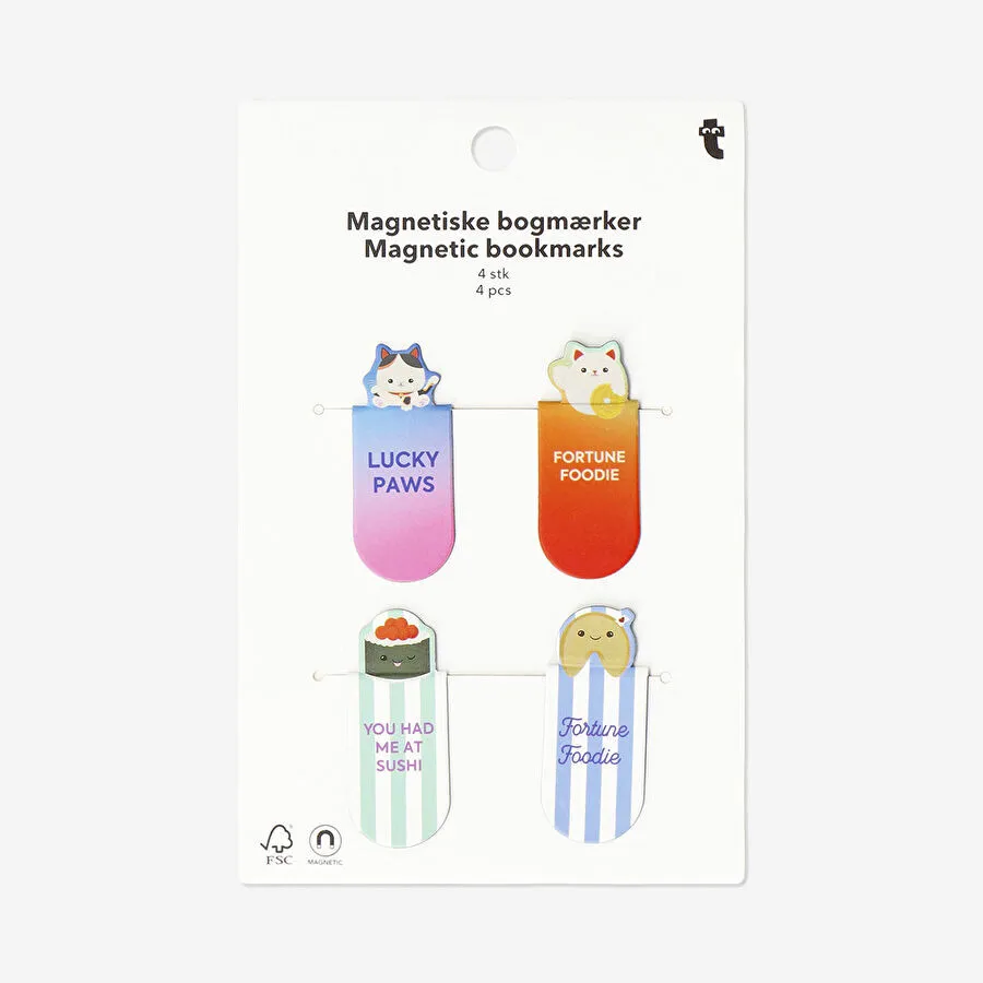 Flying Tiger Copenhagen Şans Kedisi Şeklinde 4'lü Mıknatıslı Ayraç