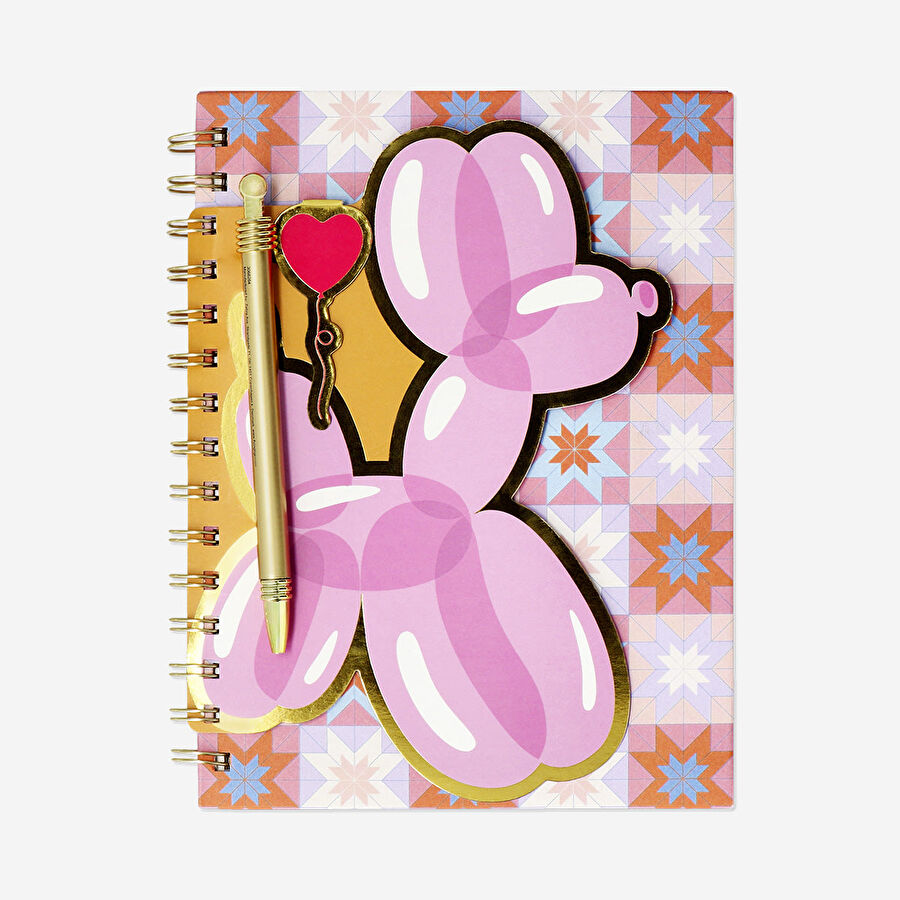 Flying Tiger Copenhagen Balon Köpek Desenli Spiralli Defter