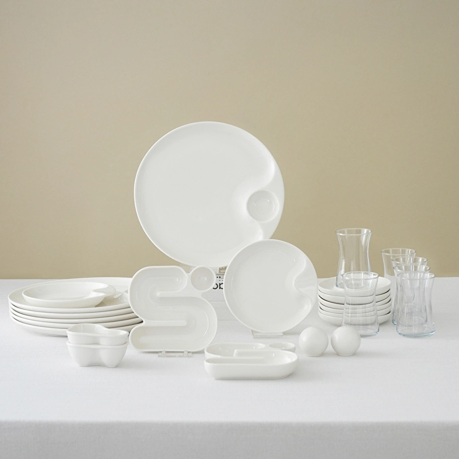 Karaca Stream Bone Salsa 26 Parça 6 Kişilik Kahvaltı Takımı