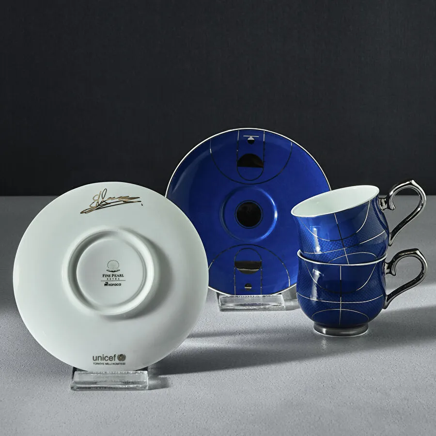 Karaca Unicef Ergin Ataman 2 Kişilik Kahve Fincan Takımı 90 ml