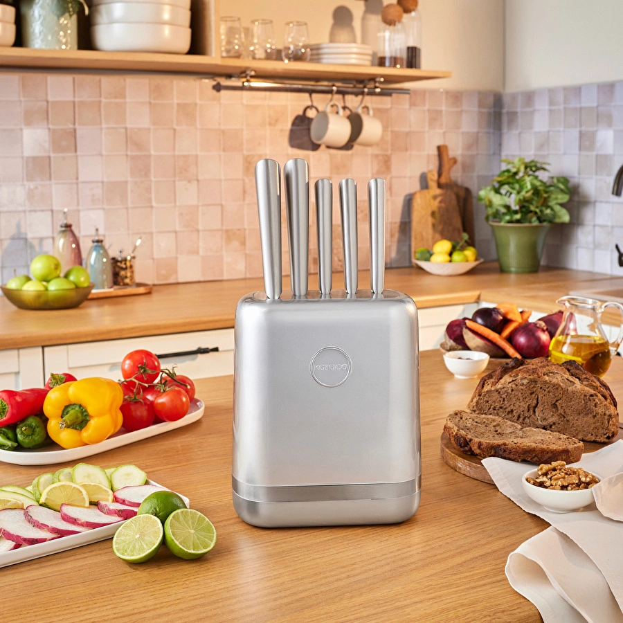 Karaca Retroway 6 Parça Bıçak Seti Silver