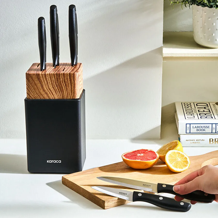 Karaca Mastercut 6 Parça Bıçak Seti Siyah