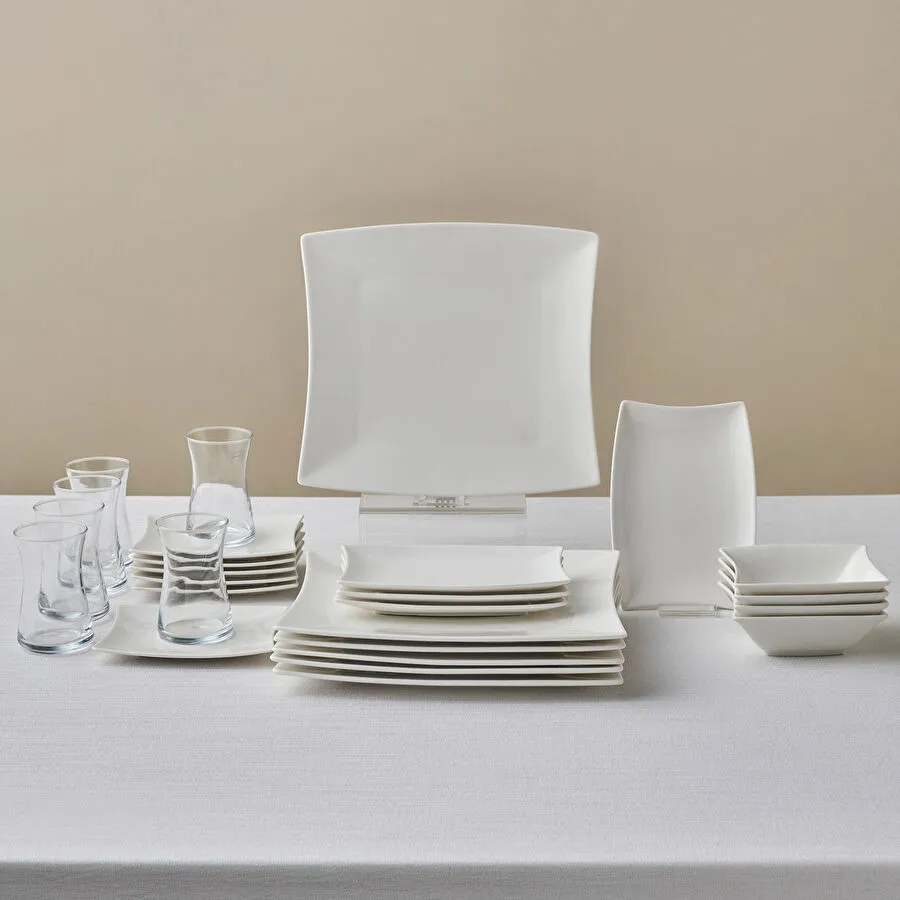 Karaca Forever Bone New Perfect White 26 Parça 6 Kişilik Kahvaltı Takımı