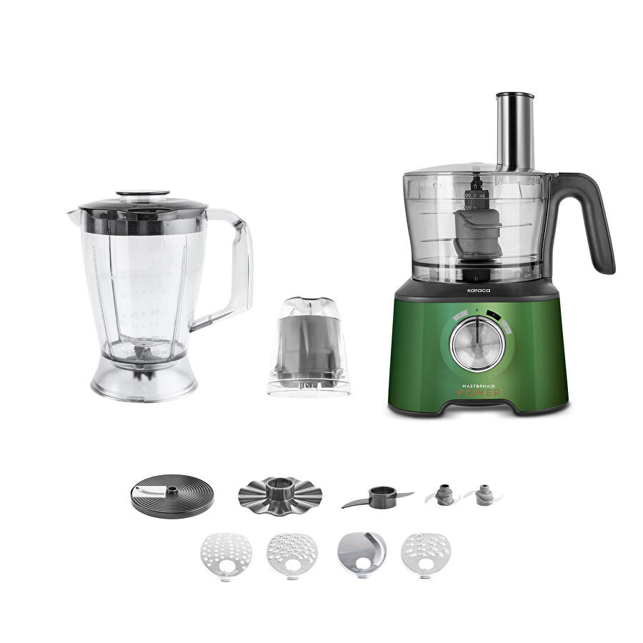 Karaca Mastermaid Power Multifunctional 10 in 1 Mutfak Robotu 2000W Emerald Green