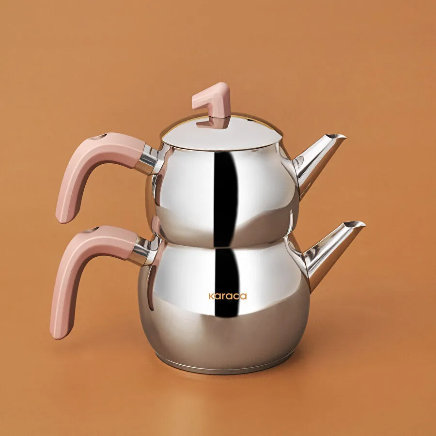 Karaca Belinay İndüksiyon Tabanlı Midi Rose Çaydanlık Takımı