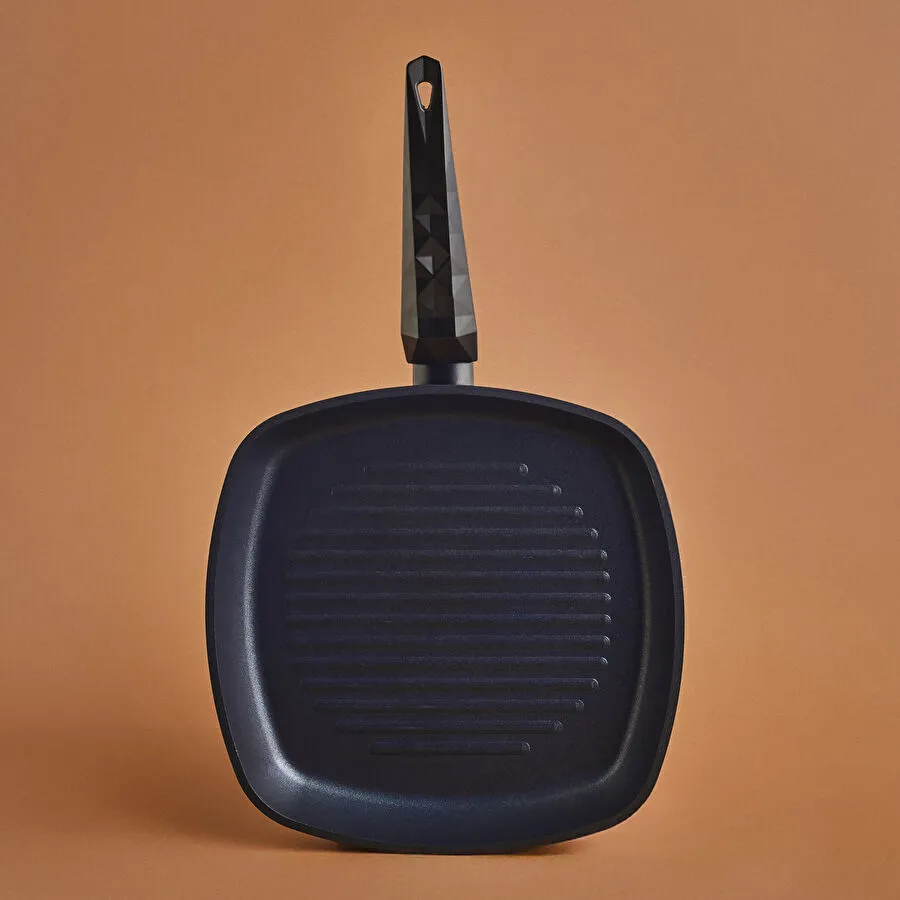 Karaca Biodiamond Antibakteriyel Kulp Grill Tava 28 Cm