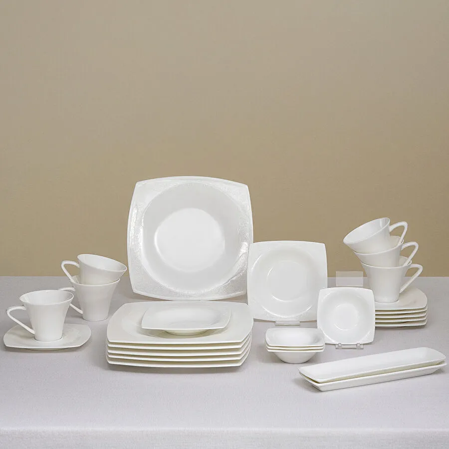 Karaca Fine Pearl Trove 26 Parça 6 Kişilik Kahvaltı Takımı