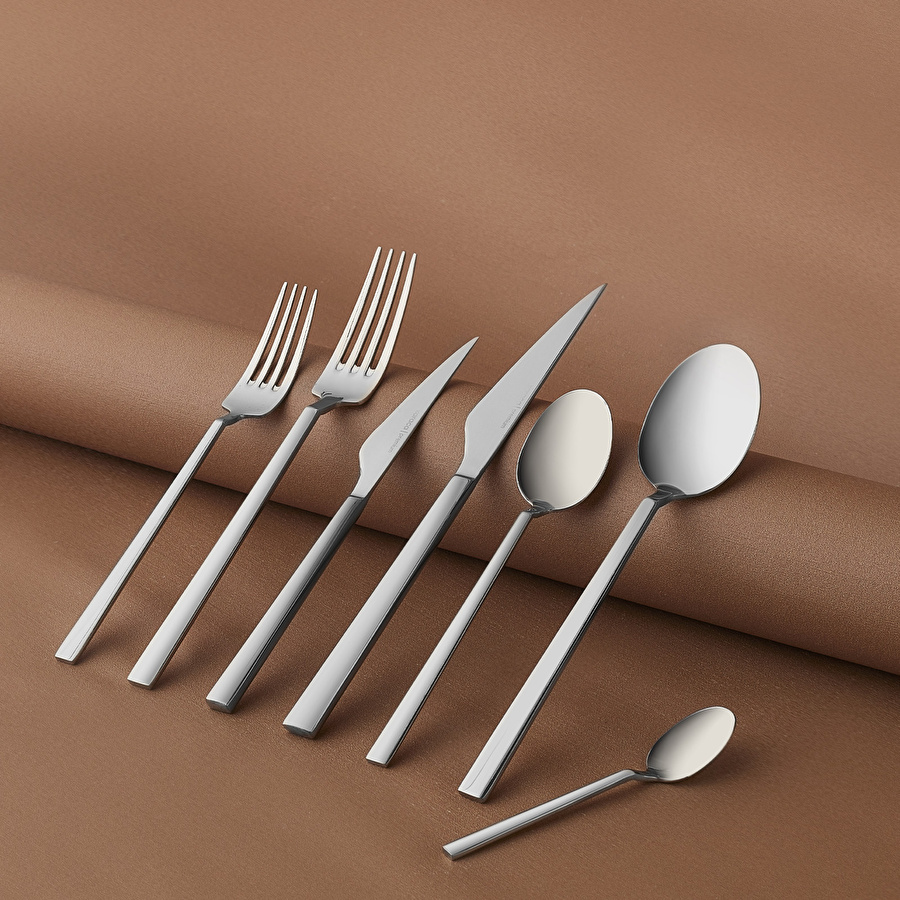 Karaca 316 Premium Halley Platin 12 Kişilik 84 Parça Çatal Kaşık Bıçak Takımı