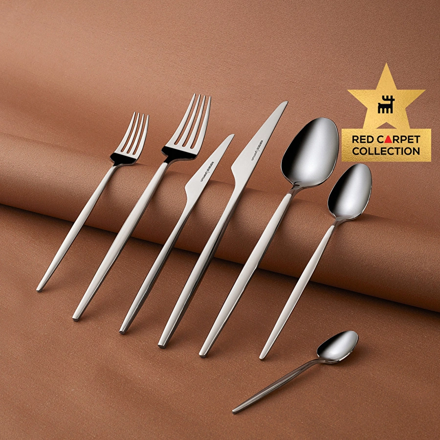 Karaca Red Carpet Collection 316 Premium Moongate Platin 12 Kişilik 84 Parça Çatal Kaşık Bıçak Takımı