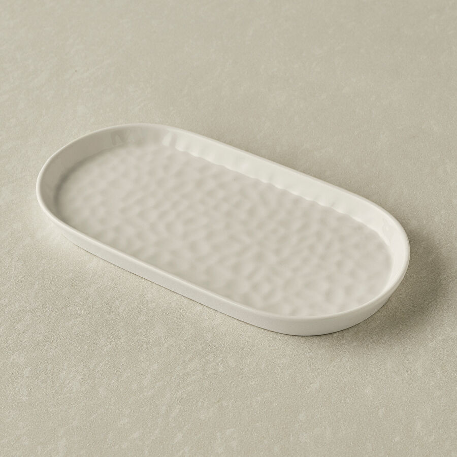 Karaca x Refika Bembeyaz Kayık Tabak 24 cm