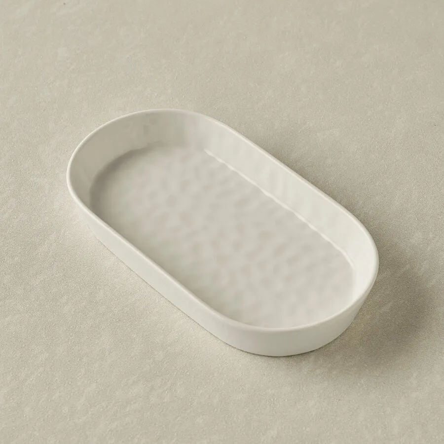 Karaca x Refika Bembeyaz Kayık Tabak 18 cm