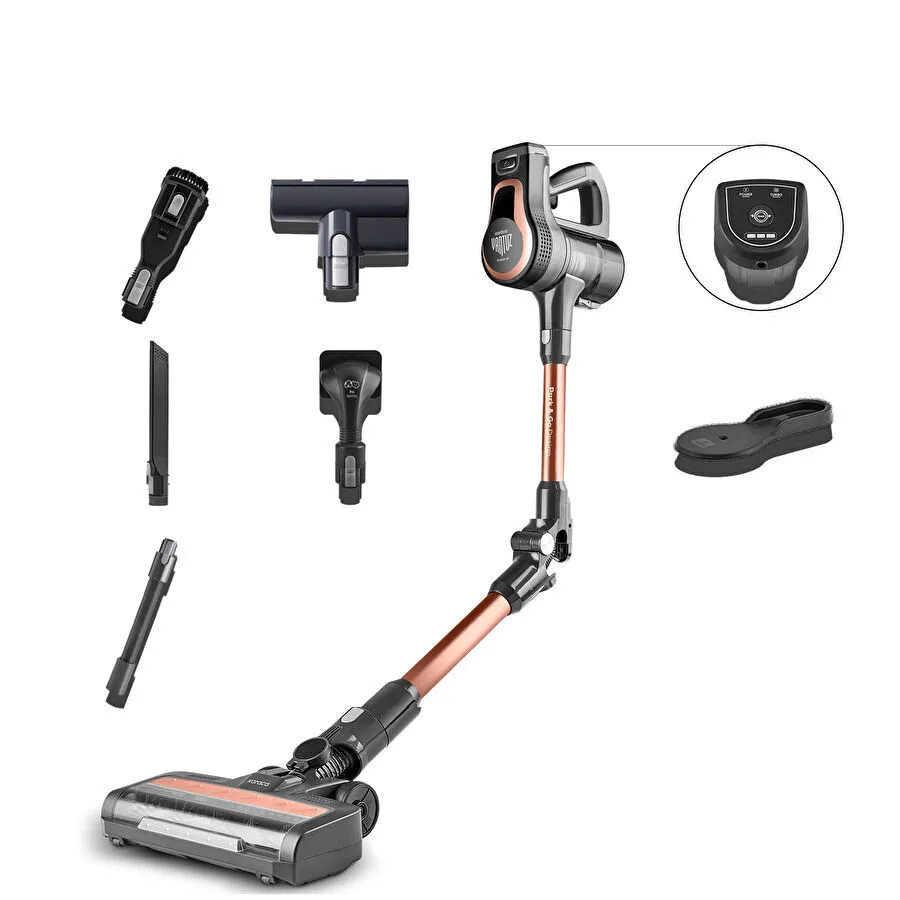 Karaca Vantuz Power Up Pro Dikey Süpürge Black Copper