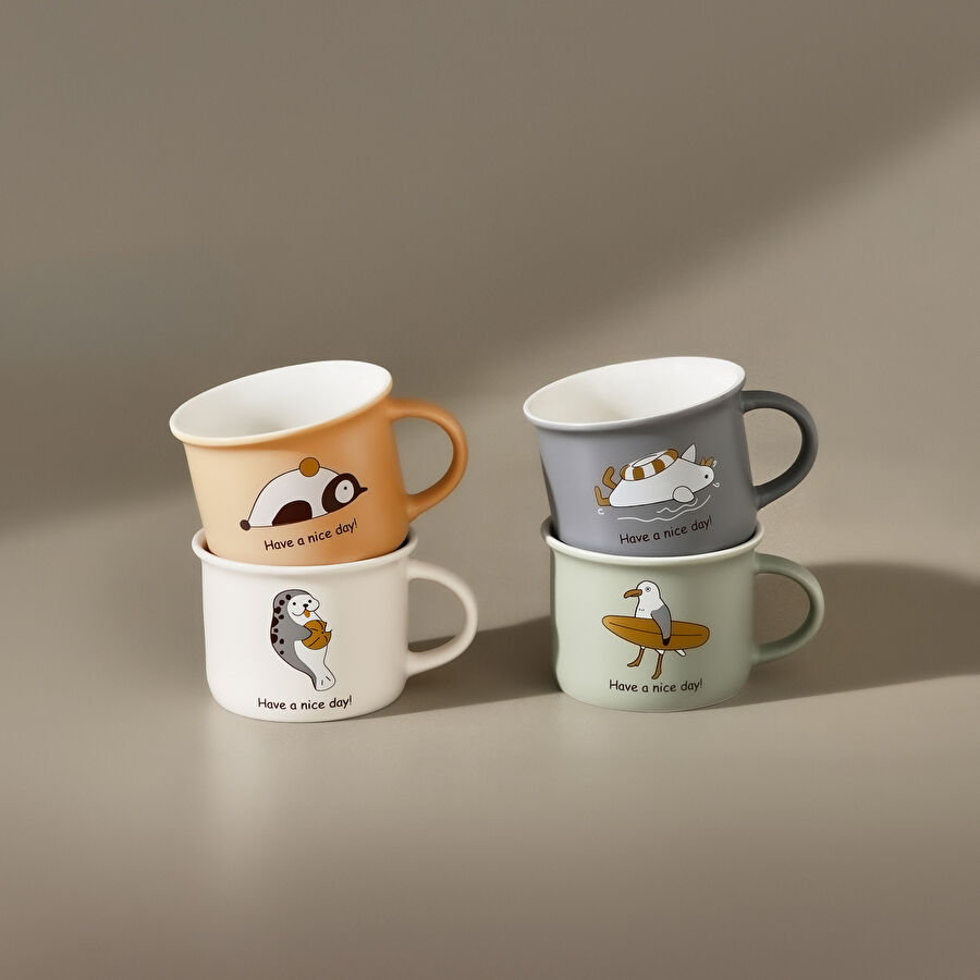 Karaca Animal 4'lü Çay Fincanı 160 Ml