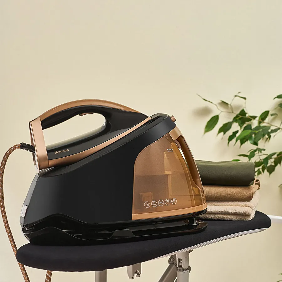 Homend Jetsteam 1175H Buhar Kazanlı Ütü Siyah Gold