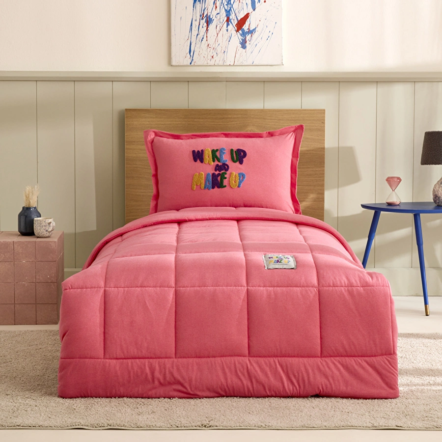 Karaca Home Motto Cotton Comfort Tek Kişilik Uyku Seti Fuşya