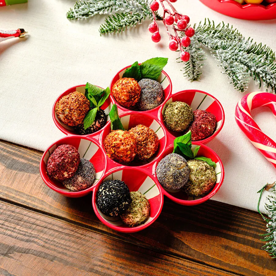 Karaca Candy Stripe 7 Bölmeli Çerezlik