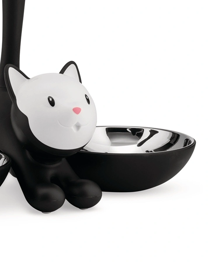 Alessi Tigrito Gri Kedi Mama Kabı 32x16x28 Cm Sh