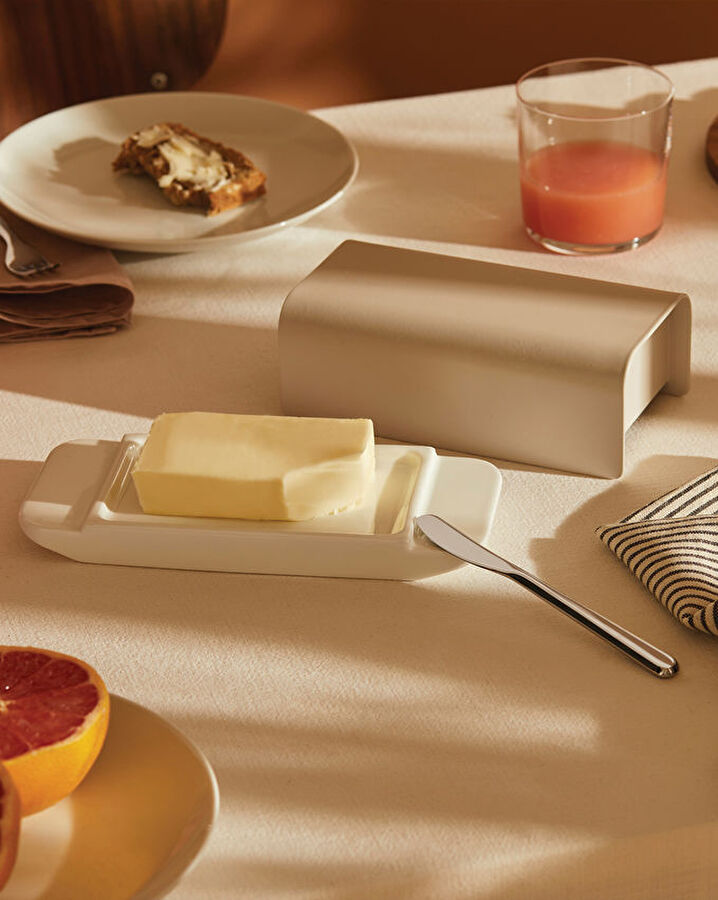 ALESSI MATTINA TEREYAĞ TABAĞI 21X10X7 CM UK