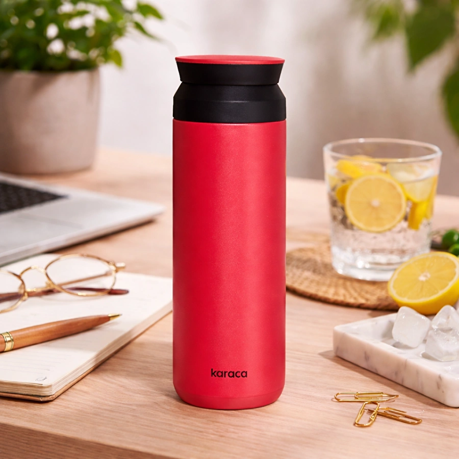 Karaca Rainbow Çelik Sızdırmaz Termos Kırmızı 500 ml