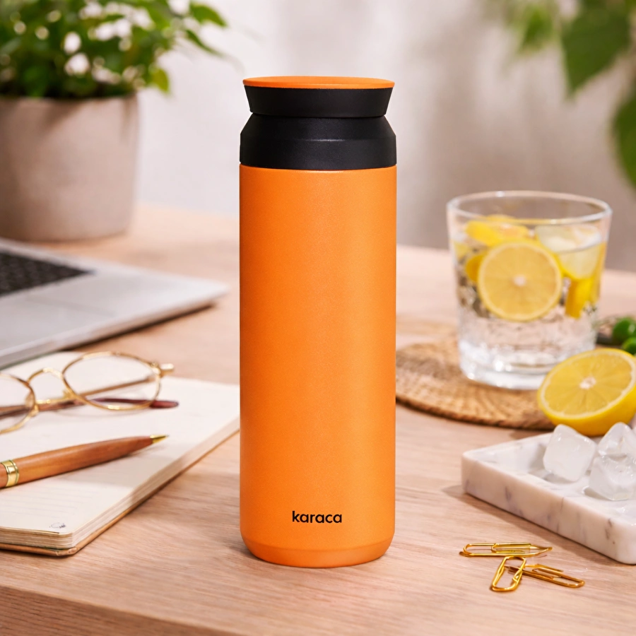 Karaca Rainbow Çelik Sızdırmaz Termos Turuncu 500 ml